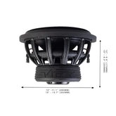 Vibe BLACKDEATH15D4-V3 - 15" Street Bass Car Subwoofer Dual 4Ohm 4800W